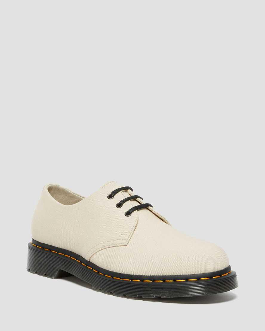 Dr Martens 1461 Canvas Oxfords Schuhe Damen Khaki | 743029-THC