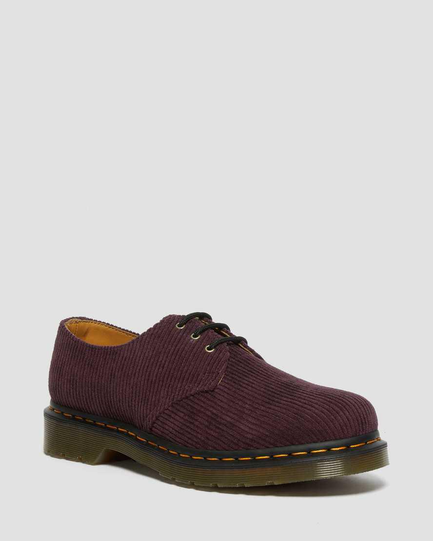 Dr Martens 1461 Corduroy Oxfords Schuhe Herren Bordeaux | 635947-GFI