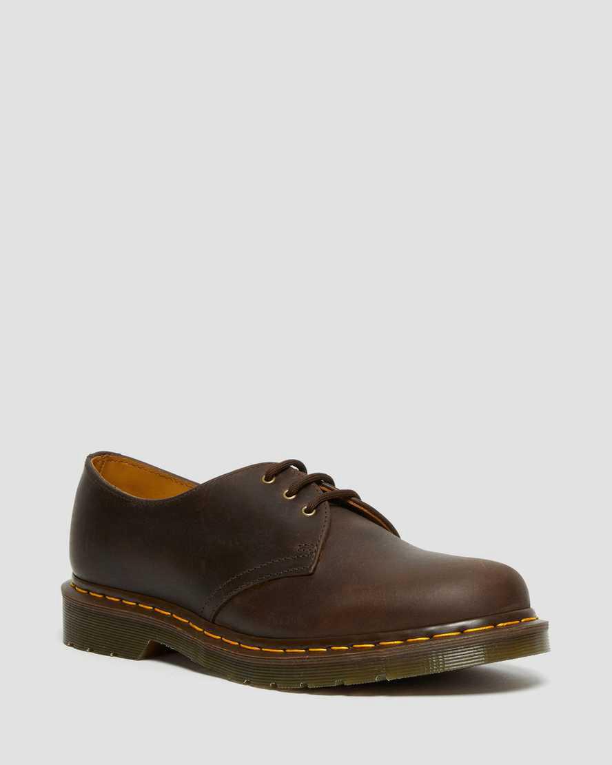 Dr Martens 1461 Crazy Horse Leather Oxfords Schuhe Herren Braun | 196372-PZN