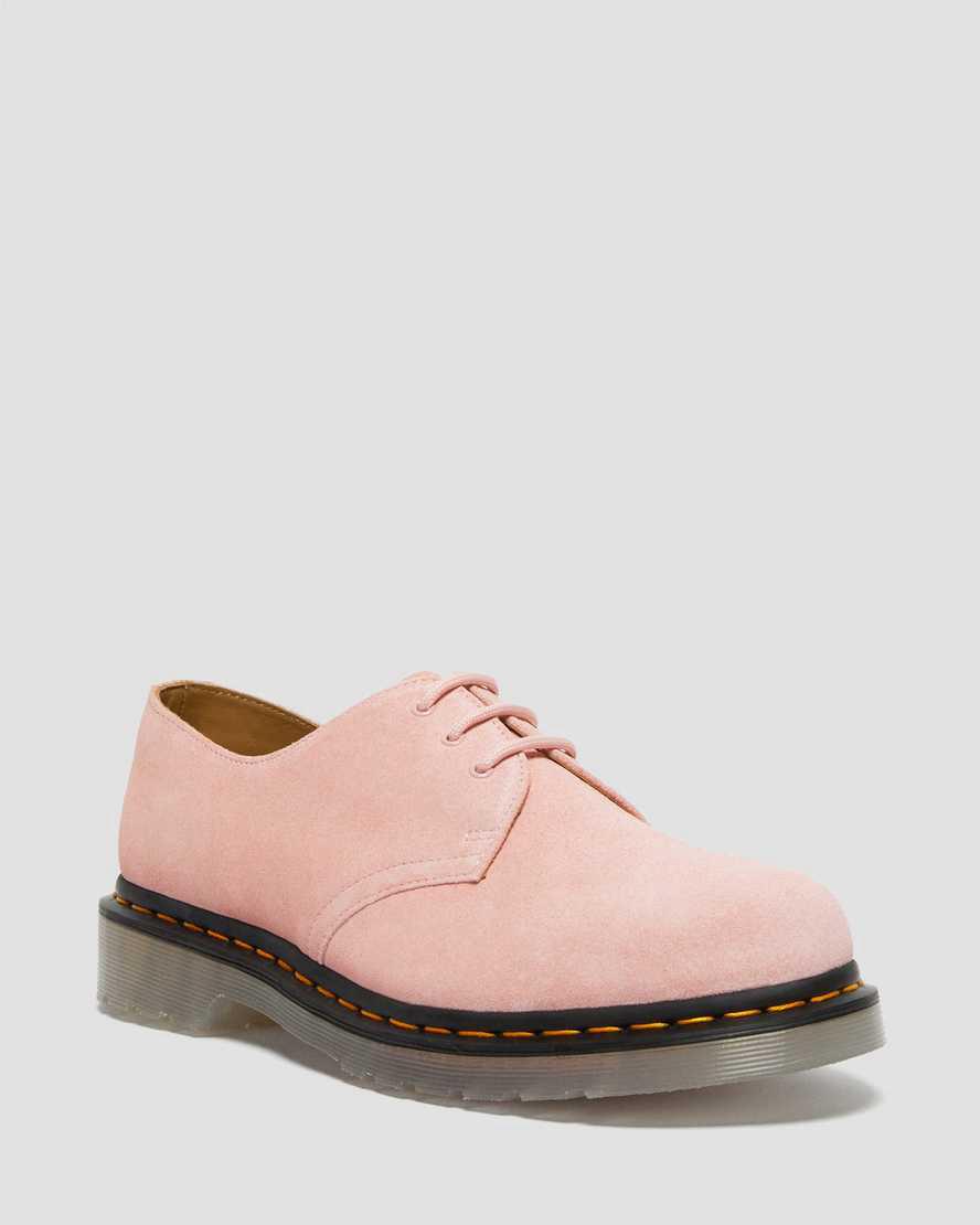 Dr Martens 1461 Iced Suede Oxfords Schuhe Damen Rosa | 569124-KWP