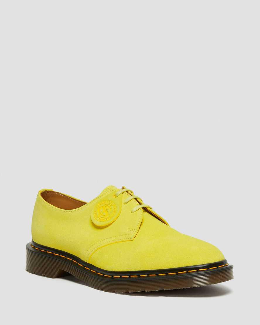 Dr Martens 1461 Made in England Buck Suede Oxfords Schuhe Herren Gelb | 086259-CFU