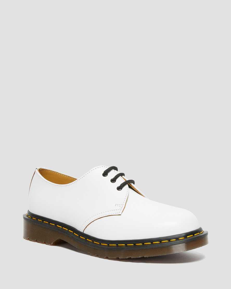 Dr Martens 1461 Vintage Made in England Oxfords Schuhe Herren Weiß | 327096-WUM