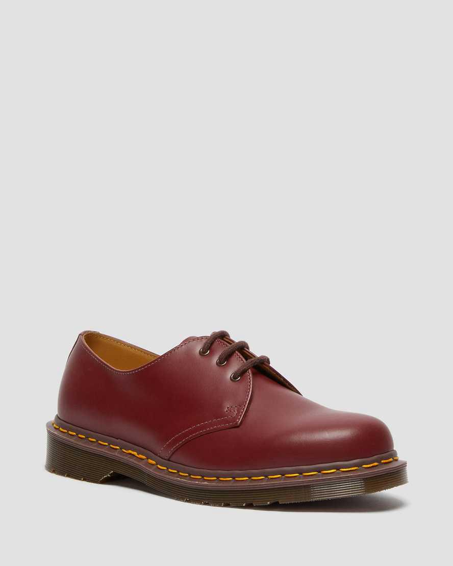 Dr Martens 1461 Vintage Made in England Oxfords Schuhe Herren Rot | 618970-QPX