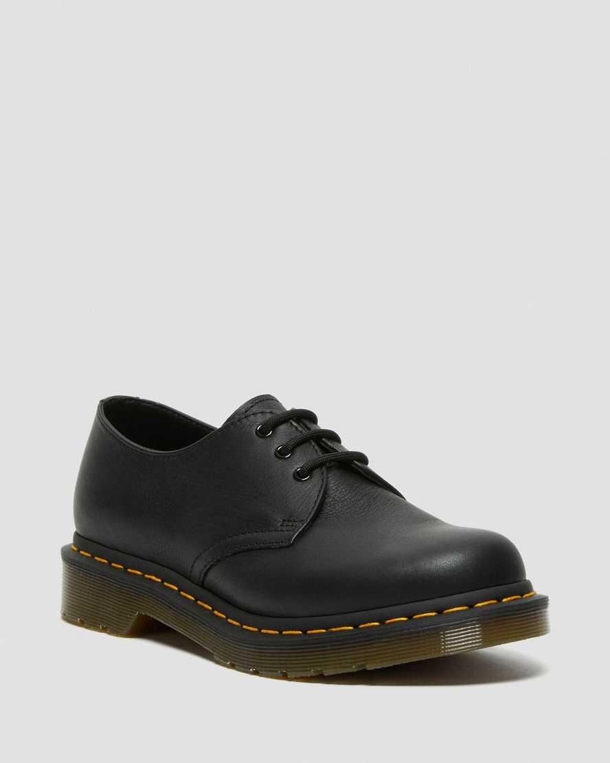 Dr Martens 1461 Virginia Leather Oxfords Schuhe Damen Schwarz | 412350-XNW