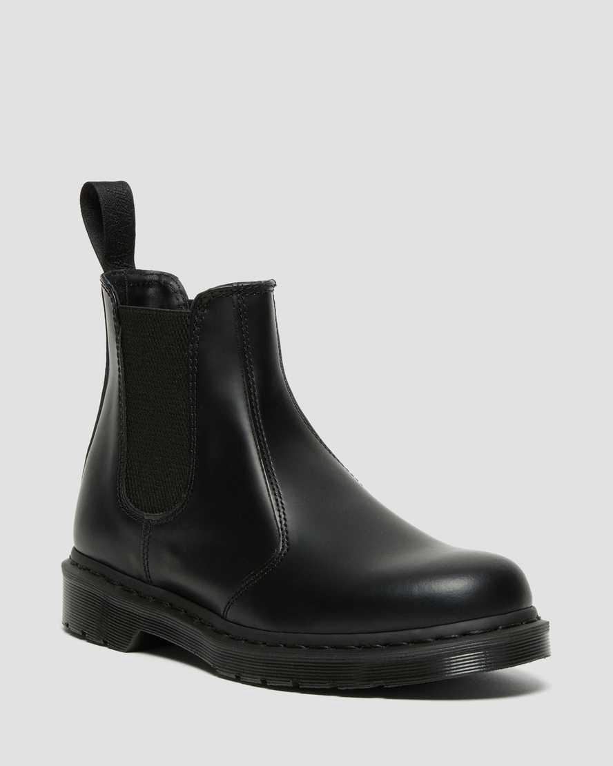 Dr Martens 2976 Mono Smooth Leather Chelsea Stiefel Damen Schwarz | 425071-PNV