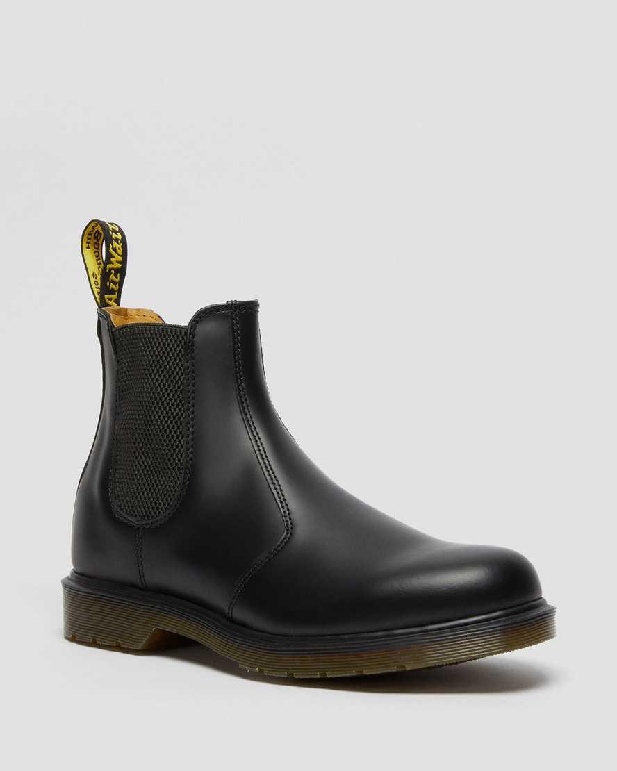 Dr Martens 2976 Smooth Leather Chelsea Stiefeletten Damen Schwarz | 326708-MNV