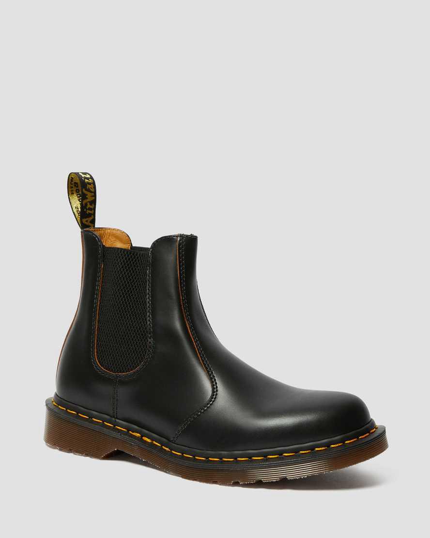 Dr Martens 2976 Vintage Made In England Chelsea Originals Boots Herren Schwarz | 754120-ZHY