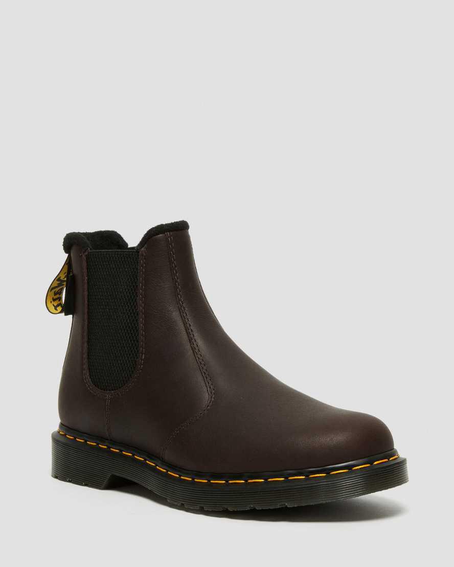 Dr Martens 2976 Warmwair Leather Chelsea Stiefeletten Damen Dunkelbraun | 379160-STN