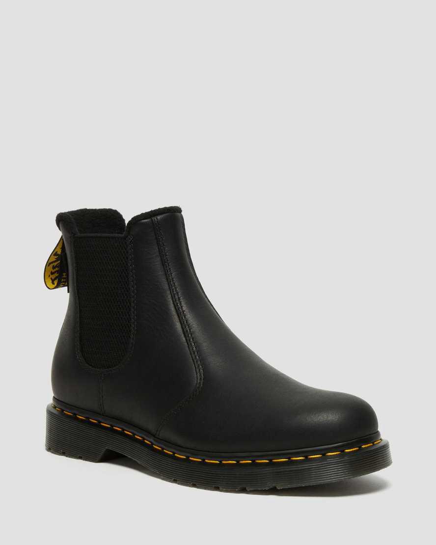 Dr Martens 2976 Warmwair Leather Chelsea Stiefeletten Damen Schwarz | 926081-AYL