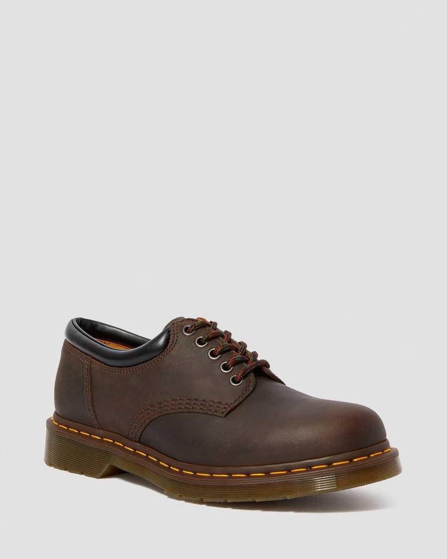 Dr Martens 8053 Crazy Horse Leather Casual Oxfords Schuhe Damen Braun | 583716-TMS