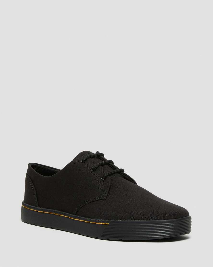 Dr Martens Cairo Low Canvas Oxfords Schuhe Herren Schwarz | 246830-MEG