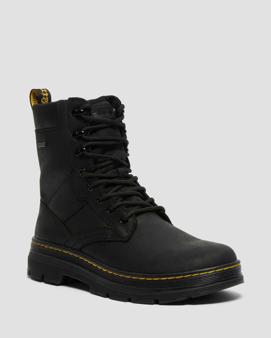 Dr Martens Iowa Waterproof Poly Casual Winterstiefel Damen Schwarz | 302417-YVH