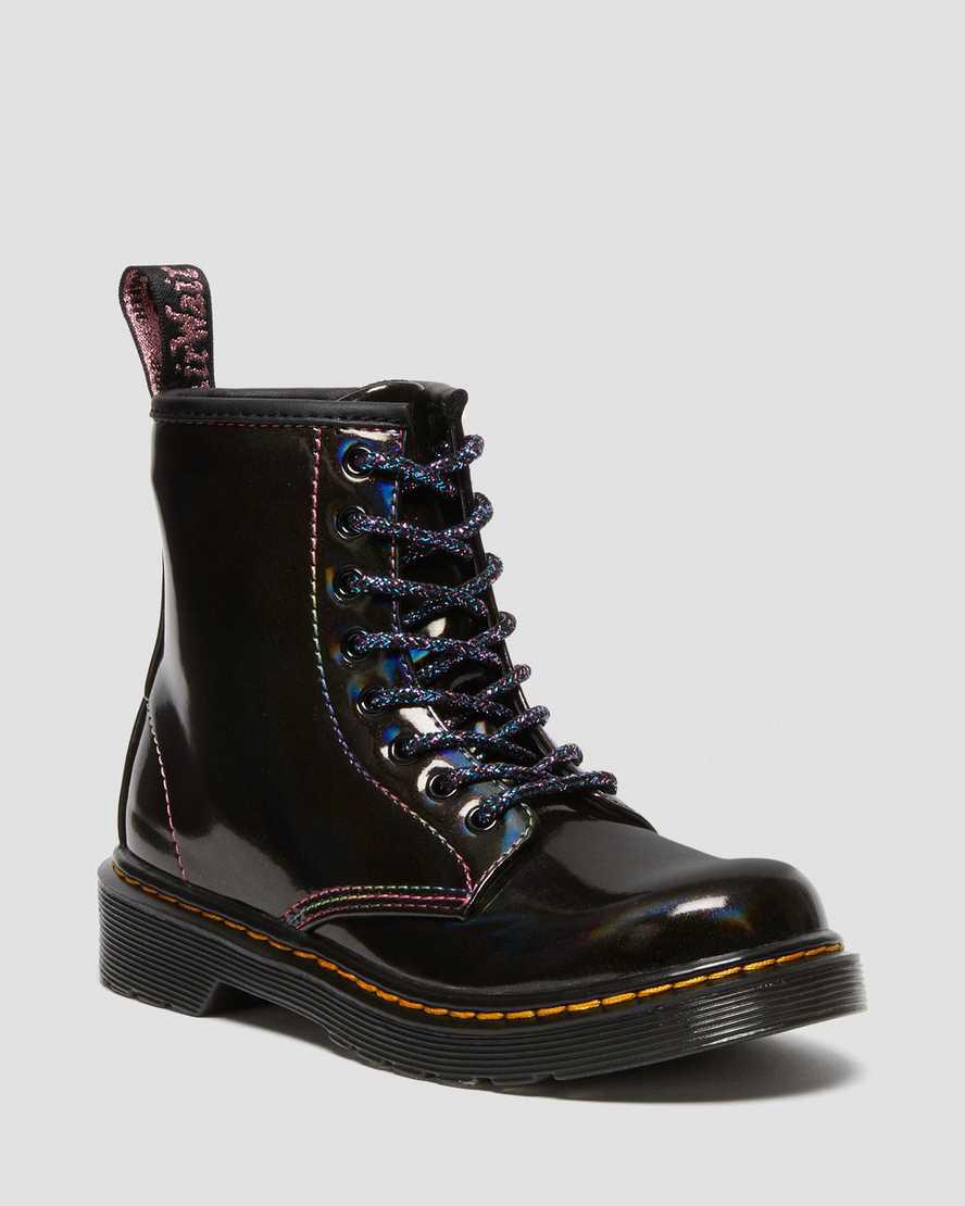 Dr Martens Junior 1460 Sparkle Rays Schnürstiefel Kinder Schwarz | 058673-TAC