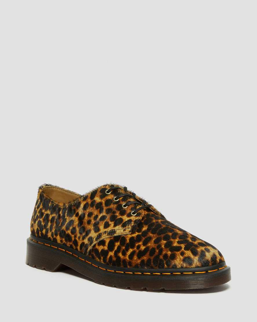 Dr Martens Smiths Hair On Leopard Print Dress Oxfords Schuhe Herren Mehrfarbig | 392175-SAV