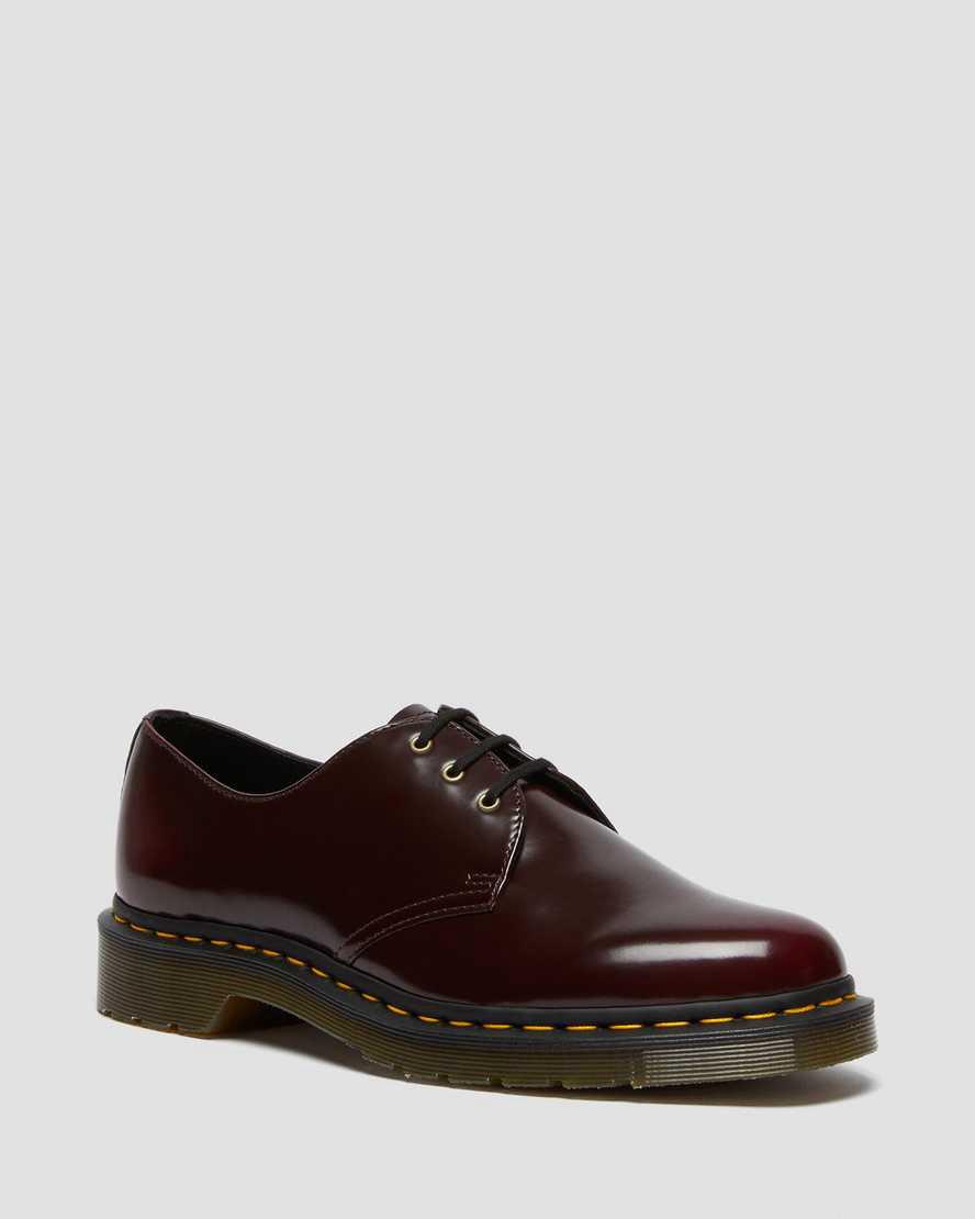 Dr Martens Vegan 1461 Oxfords Schuhe Herren Rot | 185076-FAL